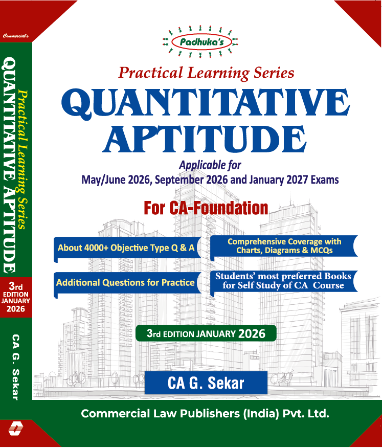 Quantitative Aptitude - Practical Learning Series, CA Foundation